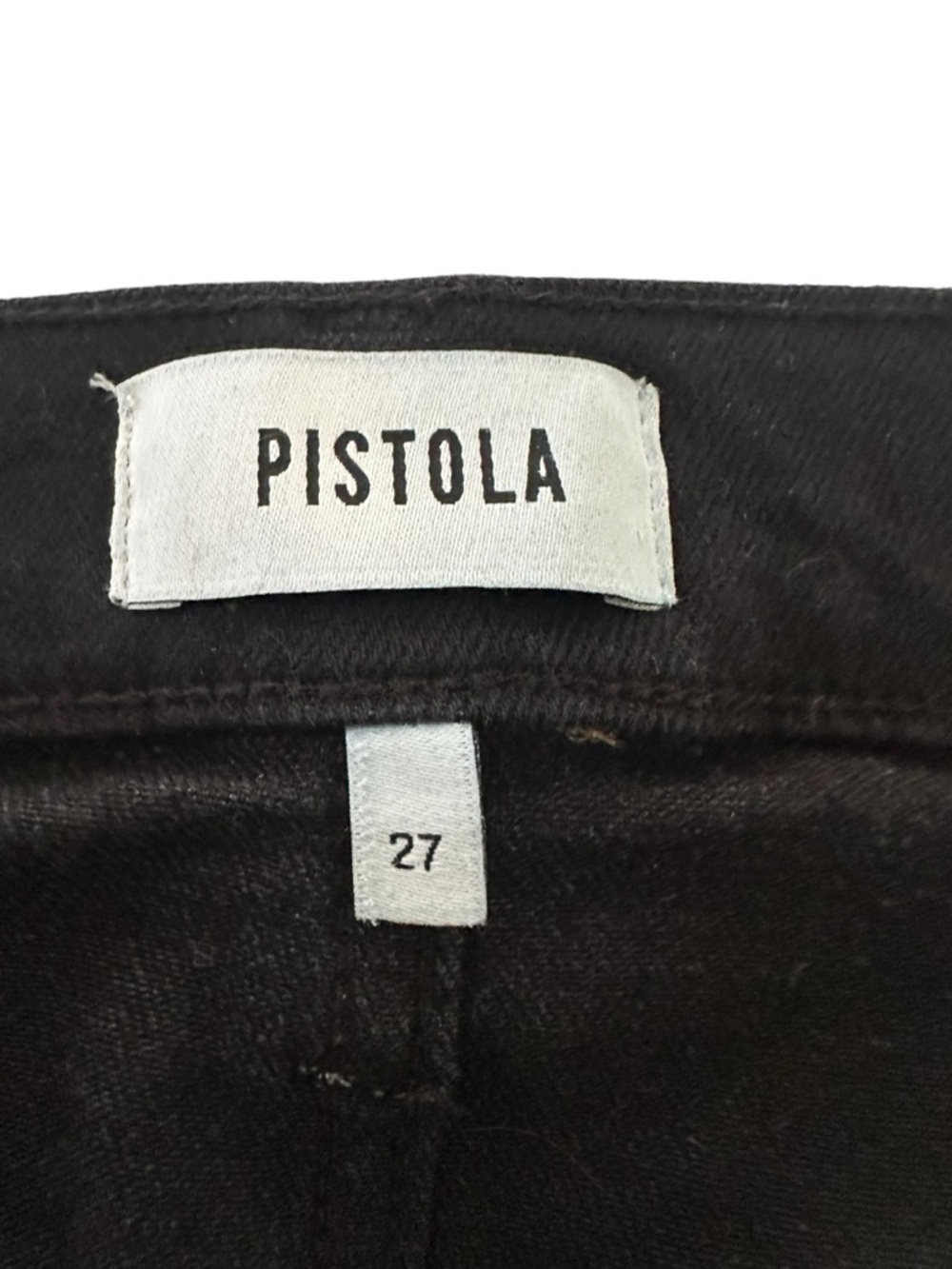 Pistola Kinsley Ultra Flare Jeans Black Ink Mid Rise 27 - Picture 10 of 14